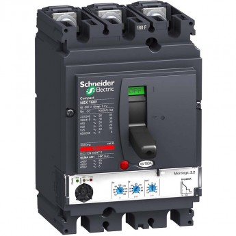 Автоматический выключатель 3П3Т SCHNEIDER ELECTRIC COMPACT MICROLOGIC 2.2 160A NSX160N