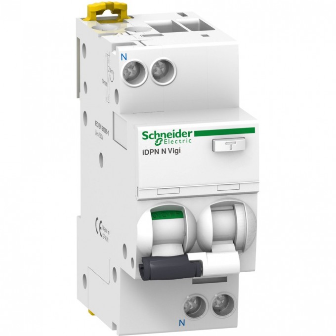 Автоматический выключатель дифференциального тока SCHNEIDER ELECTRIC ACTI 9 iDPN N VIGI 6KA 16A C 30MA AC A9D31616