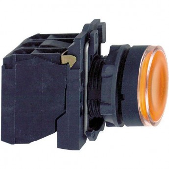 Кнопка 22мм SCHNEIDER ELECTRIC HARMONY XB5 24В желтая с подсветкой XB5AW35B5