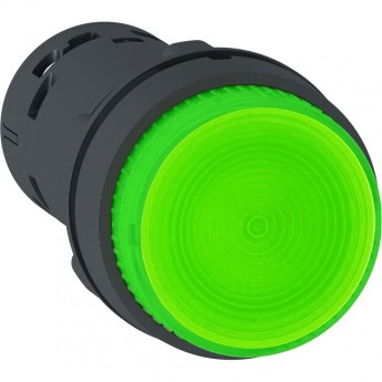 Кнопка 22мм SCHNEIDER ELECTRIC HARMONY XB7 24В зеленая с подсветкой