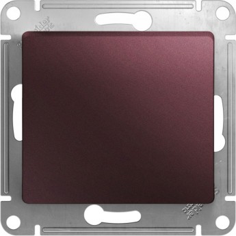 1-клавишный переключатель SCHNEIDER ELECTRIC GLOSSA, сх.6, 10АХ, механизм, БАКЛАЖАНОВЫЙ
