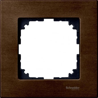 1-постовая рамка SCHNEIDER ELECTRIC MERTEN M-ELEGANCE деревянная, ОРЕХ, SM