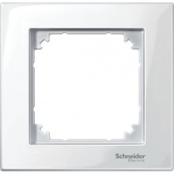 1-постовая рамка SCHNEIDER ELECTRIC MERTEN M-PLAN, ПОЛ.БЕЛЫЙ, SM