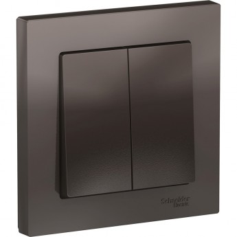 2-клавишный выключатель SCHNEIDER ELECTRIC ATLASDESIGN в сборе, МОККО