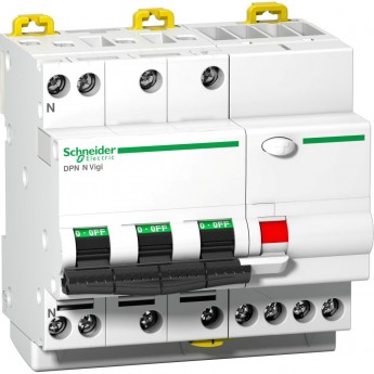 Автоматический выключатель дифференциального тока SCHNEIDER ELECTRIC ACTI 9 DPN N VIGI 4П 6КА 32A C 30МA A