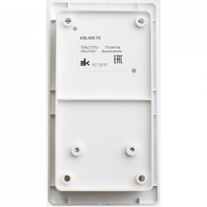 Блок SCHNEIDER ELECTRIC GLOSSA: розетка с заземлением со шторками + 1-клавишный выключатель белый GSL000170