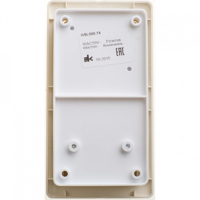Блок SCHNEIDER ELECTRIC GLOSSA: розетка с заземлением со шторками + 2-клавишный выключатель бежевый GSL000274