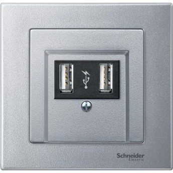 Центральная накладка SCHNEIDER ELECTRIC MERTEN для механизма TAE/Audio поле для надписи, АЛЮМИНИЙ, SM