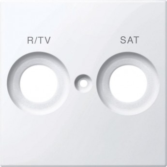 Центральная плата SCHNEIDER ELECTRIC MERTEN д/антенной розетки маркировкой R/TV и SAT, АКТИВНЫЙ БЕЛЫЙ, SM