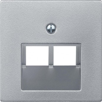 Центральная плата SCHNEIDER ELECTRIC MERTEN для розетки RJ45, 2 поста, АЛЮМИНИЙ, SM
