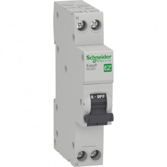 Дифференциальный автоматический выключатель SCHNEIDER ELECTRIC EASY 9 1П+Н 16A 10MA 4,5кА C АС, 18 мм