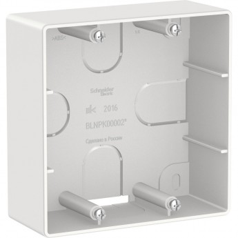 Коробка монтажная SCHNEIDER ELECTRIC BLANCA для силовых розеток, белая