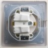 Розетка SCHNEIDER ELECTRIC GLOSSA с заземлением, IP44, со шторкой, с крышкой, в сборе, перламутр GSL000648