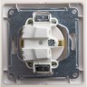 Розетка SCHNEIDER ELECTRIC GLOSSA с заземлением, в сборе, перламутр GSL000642