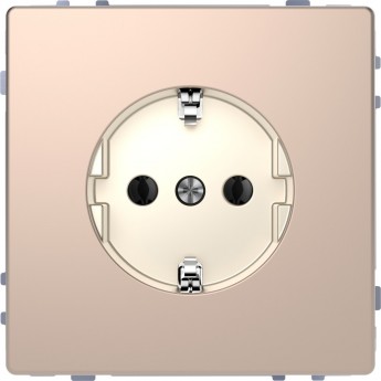 Розетка SCHNEIDER ELECTRIC MERTEN D-LIFE 16А, с заземлением, без шторок, шампань