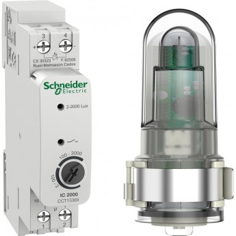 Сумеречный выключатель SCHNEIDER ELECTRIC ACTI9 IC2000d аналоговый c уличным датчиком освещенности
