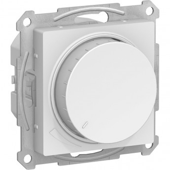 Светорегулятор (диммер) SCHNEIDER ELECTRIC ATLASDESIGN, поворотно-нажимной, LED, RC, 315Вт, механизм, БЕЛЫЙ