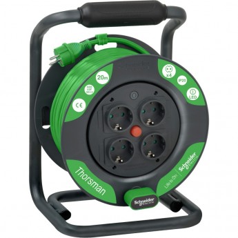 Удлинитель катушечный SCHNEIDER ELECTRIC THORSMAN 4 роз 20м 3х1.5 IP20