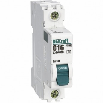 Автоматический выключатель SCHNEIDER ELECTRIC DEKRAFT 1Р 2А х-ка C ВА-101 4,5кА