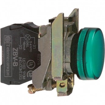 Сигнальная лампа SCHNEIDER ELECTRIC HARMONY XB4 22ММ 24В зеленая
