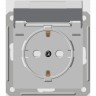 Розетка SCHNEIDER ELECTRIC UNICA W59 AQUA с заземлением со шторками, 16А, IP44, в сборе, слоновая кость RS16-152B-28