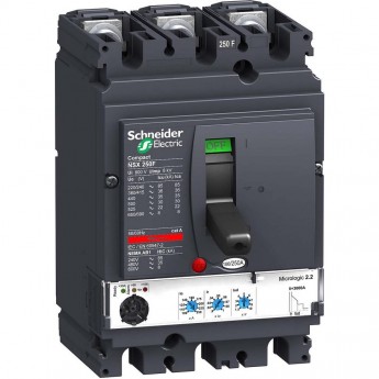 Автоматический выключатель 3П3Т SCHNEIDER ELECTRIC COMPACT MICROLOGIC 2.2 250A NSX250N