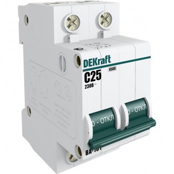 Автоматический выключатель SCHNEIDER ELECTRIC DEKRAFT 2Р 3А х-ка C ВА-101 4,5кА