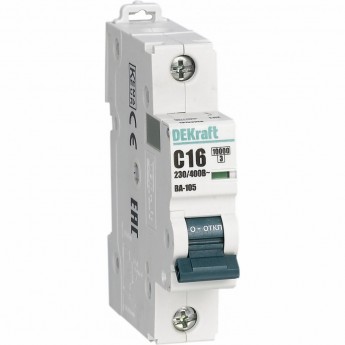 Автоматический выключатель SCHNEIDER ELECTRIC DEKRAFT ВА105-1P-025A-D