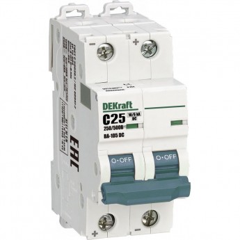 Автоматический выключатель SCHNEIDER ELECTRIC DEKRAFT ВА105-2P-025A-C-DC