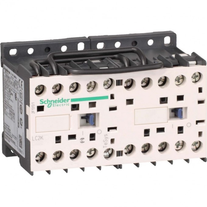 Контактор реверсивный SCHNEIDER ELECTRIC TESYS K 3P,6 А,НО,220V 50/60 ГЦ, механическая блокировка, винтовой зажим LC2K0610M7