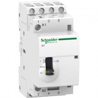 Модульный контактор с ручным управлением SCHNEIDER ELECTRIC ACTI9 iCT25A 3Н