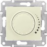 Светорегулятор (диммер) SCHNEIDER ELECTRIC SEDNA поворотный, индуктивный, 60-500Вт/ВА, бежевый SDN2200447
