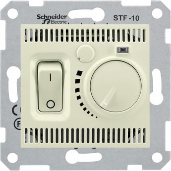 Термостат теплого пола SCHNEIDER ELECTRIC SEDNA, 10А,230В, БЕЖЕВЫЙ
