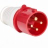 Вилка переносная SCHNEIDER ELECTRIC DEKRAFT 014 3Р+РЕ 16А 380В IP44 ВП-102 26002DEK