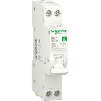 Выключатель автоматический SCHNEIDER ELECTRIC RESI9 дифференциального тока, тип AC 2п C 20А 6000А 30мА 18мм